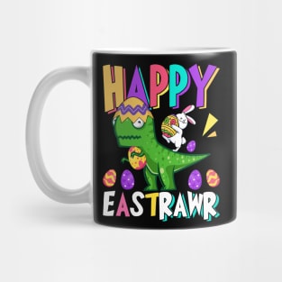 Happy Eastrawr Funny Easter T-Rex T Shirt Design Mug